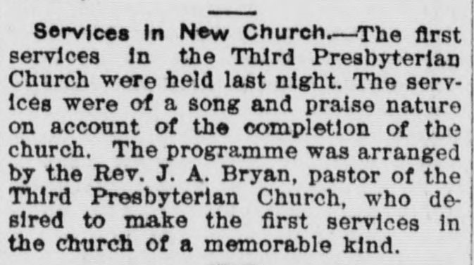 services in New Church